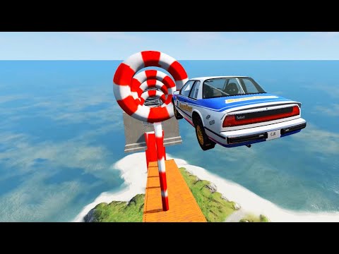 Epic Cliff Jumps 20: Cars Soar Over Super Mario, SpongeBob, and More!