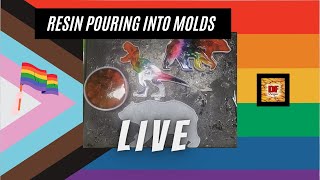 Resin Pouring Into Animal Molds | Pride Animals Week 3 | Plus A Giveaway | Resin Art