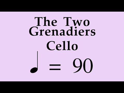 Suzuki Cello Book 2 | The Two Grenadiers | Piano Accompaniment | 90 BPM