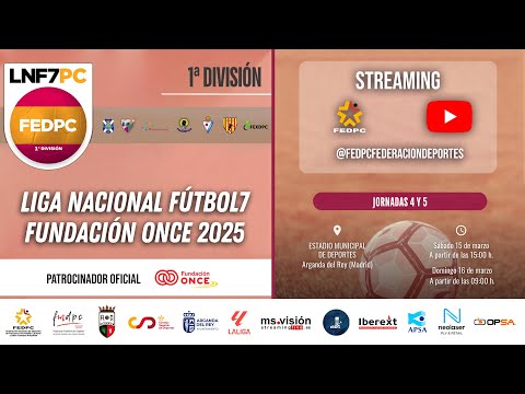 LIGA NACIONAL FÚTBOL 7 FEDPC 2025 - JORNADA 4: C.D. AMDDA VS DISPORT FC