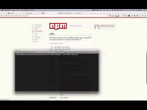 Building a Sails Application: Ep1 - Installing Sails and Create Initial Project