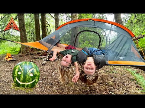 Camping in a Floating Tent