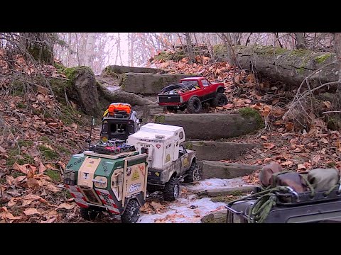 RC CWR Two To Trail with the 2 G2s and 2 TF2s and 2 trailers