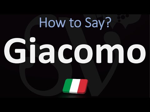 How to Pronounce Giacomo? (CORRECTLY) | Italian Name Pronunciation