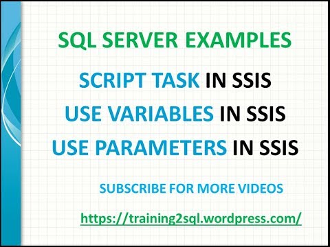 SSIS Tutorial for beginners