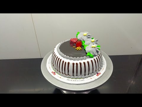 happy birthday cake new design black colour cake 2 pound cake