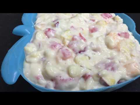 Fruit Custard||Ramadan special Iftehar Recipe||Tasty and Simple Fruit Custard||