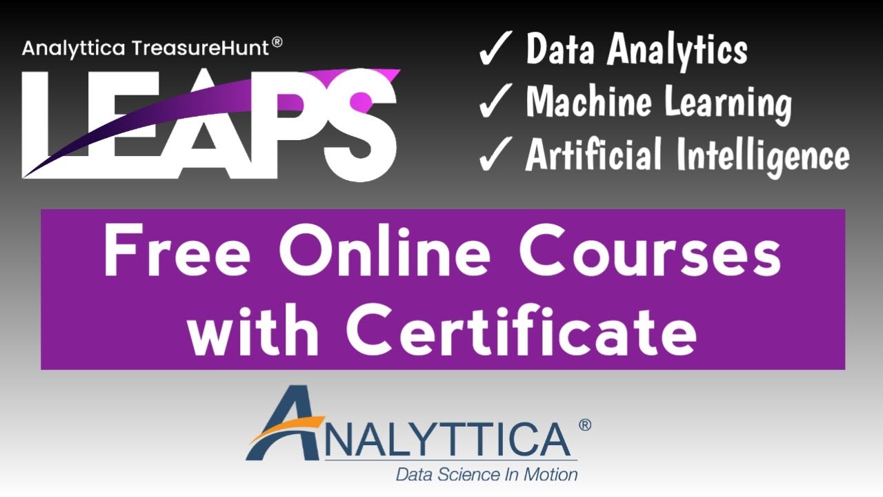 Analyttica Leaps free courses with certificate | ATH Leaps | Analyttica Treasure Hunt Leaps
