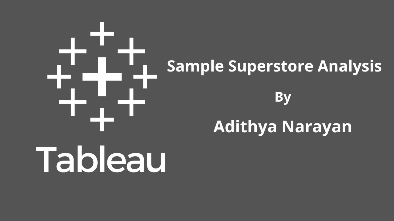 Analyzing Sample-Superstore Dataset Using Tableau | Storytelling With Tableau