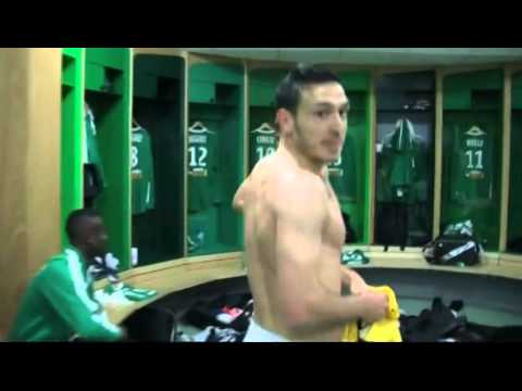 La joie des Verts après ASSE-Sochaux 3 - 1