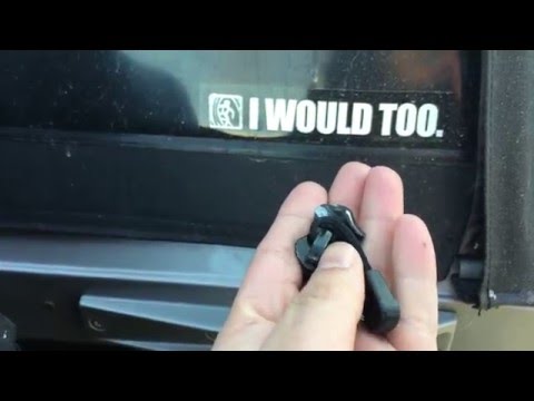 Jeep Wrangler softop zipper repair