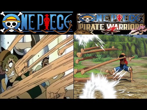 ONE PIECE: PIRATE WARRIORS 4 Comparing Pre-Timeskip Luffy's Attacks to Anime
