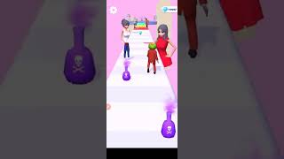 FrogPrince Rush Gameplay Gril kiss Frog Amazing mobile gameplay #short (1)