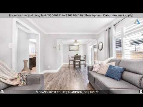 Priced at $799,999 - 9 Grand River Court, Brampton, ON L6S 2J8