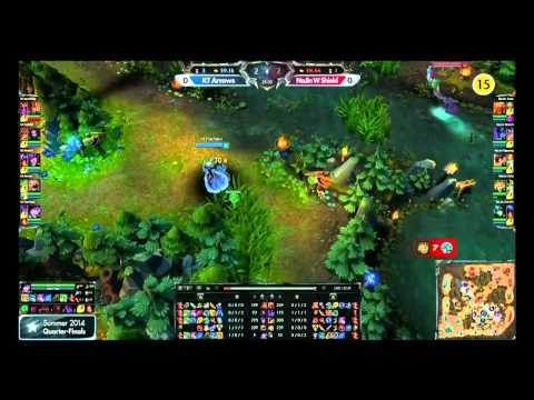 LOL CHAMPIONS SUMMER 2014 (KT Arrows vs. NaJin Shield) Match1
