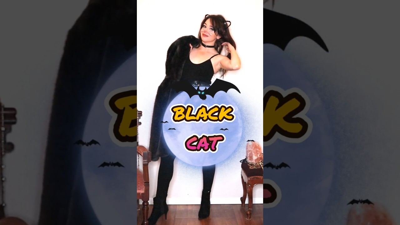 DIY cat costume makeup and hair tutorial | easy Halloween ideas #costumeideas