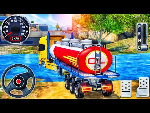 Oil Tanker Truck Driving Simulator 3D - Cargo Fuel Transporter Truck Offroad - Android GamePlay