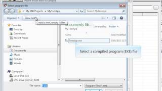 Visual Installer: How to import a VB6 project & make a setup package