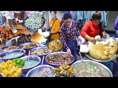 Night Street Food Compilation in Phnom Penh City - Plenty Of Yummy Food @ Night - Amazing Video