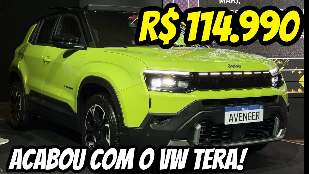 NOVO JEEP AVENGER - R$ 114.990! LANÇAMENTO AGORA!