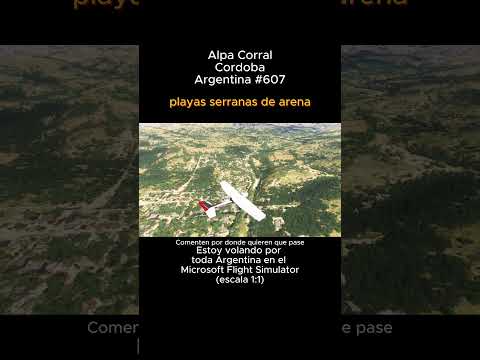 Alpa Corral, Cordoba desde el Microsoft Flight Simulator #alpacorral #cordoba #msfs #joaha45