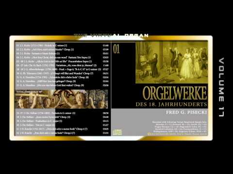ORGELWERKE DES 18. JAHRHUNDERTS Volume 01 - Fred G. Pisecki, various organ sample sets