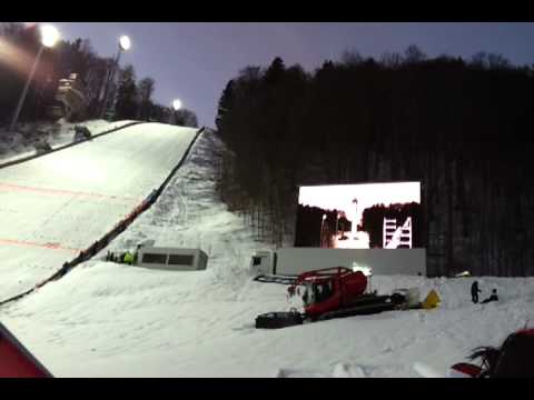 ...winning jump Martin Koch...FIS TEAM TOUR 2012 Oberstdorf...Heini-Klopfer-Schanze...