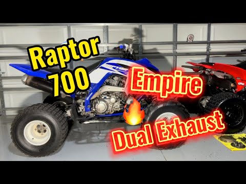 How To Install Raptor 700 Dual Empire Exhaust In Less Than 5 Minutes!