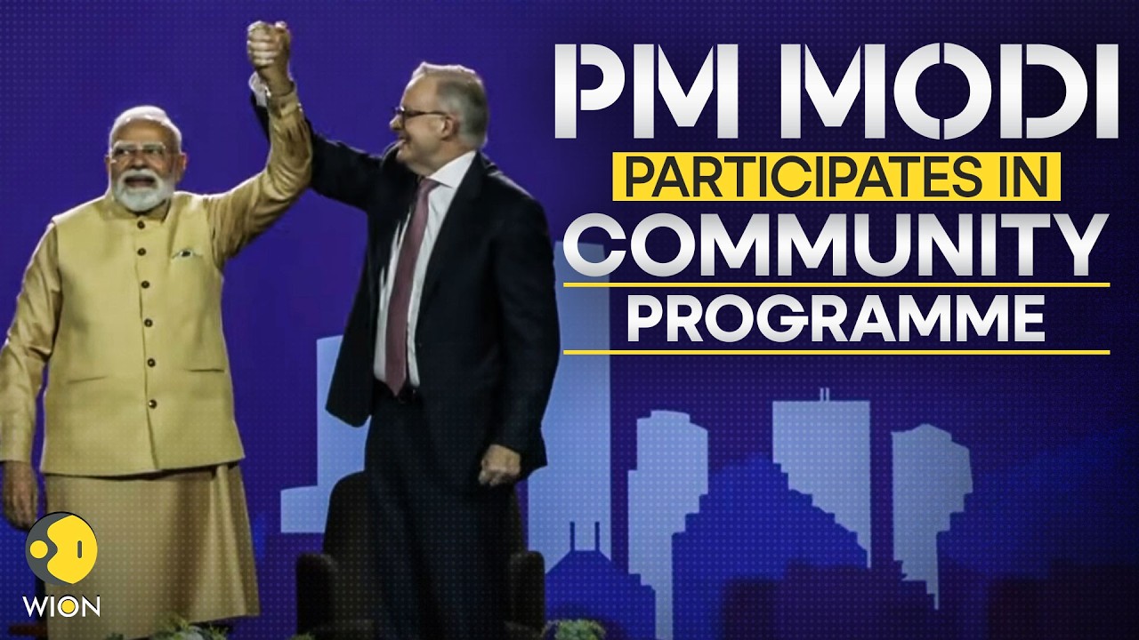 PM Modi LIVE: PM Modi Participates In A Community Event In Melbourne, Australia | WION Live