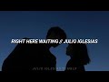 Right Here Waiting [Lyrics] • Julio Iglesias