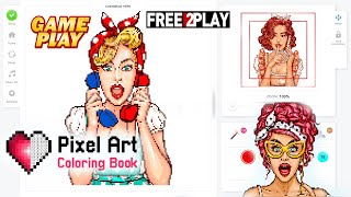 Pixel Art Coloring Book ★ Gameplay ★ PC Steam [ Free to Play ] game 2021 ★ HD 1080p60FPS