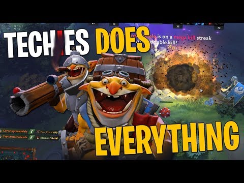 Does Techies Have to do EVERYTHING? - DotA 2 Full Match