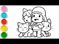 Pocoyo With His Friends Drawing Painting Coloring For Kids And Toddlers Child Art