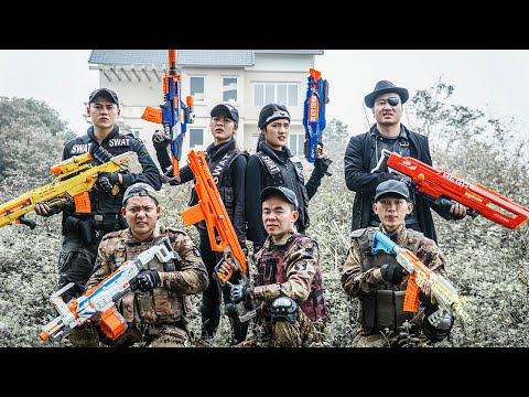 Nerf Guns War : Captain S.W.A.T Of SEAL TEAM Attack Hitman Dangerous Criminal Group | Nerf War 2020