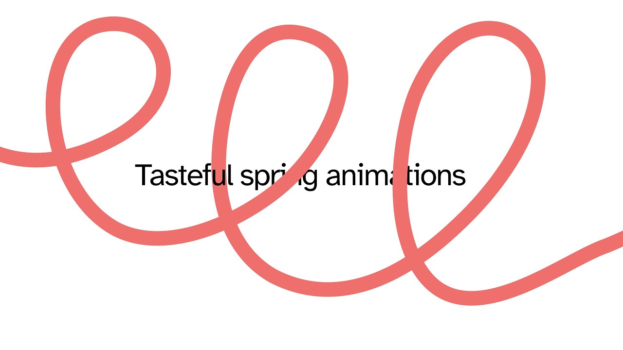 Animate with Spring demo video