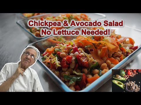 Chickpea & Avocado Salad, No Lettuce, Just Flavour | The Crazy Chef