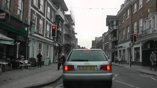 preview picture of video 'Driving Along High Street & Barton Street, Tewkesbury, Gloucestershire, England 2nd March 2012'