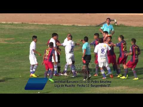 JUVENTUD BARRANCO (1) vs (0) PEDRO ANSELMO - FÚTBOL HUACHANO - FECHA 11/SUSPENDIDO 1ER TIEMPO/2017.