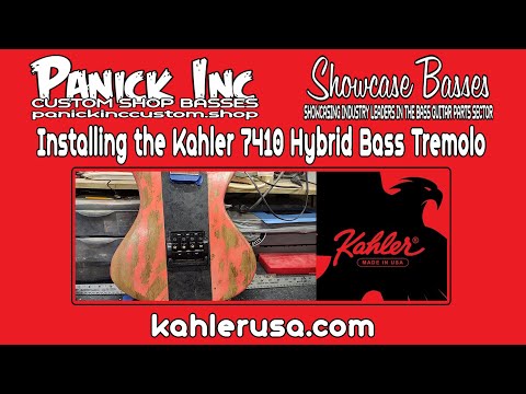 Installing the Kahler 7410 Hybrid Bass Tremolo | Panick Inc Showcase Bass v2 Custom Bass Project