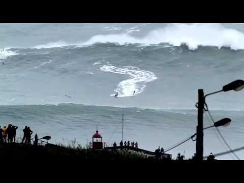 Nazaré Blow Up   28 October 2013   Biggest Wave ever Surfed