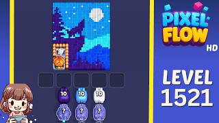Pixel Flow Level 1521 Solution Walkthrough