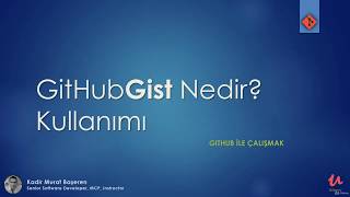 GitHub Gist ile Kod Parçalarınızı Saklamak