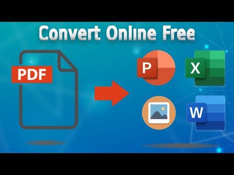 How To Convert PDF to (Word & PowerPoint & Excel) Online Free | in 1 Min