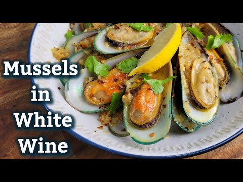 Mussels in White wine | Half shell mussels