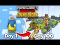 I Spent 100 Days on ONE LUCKY BLOCK in Minecraft
