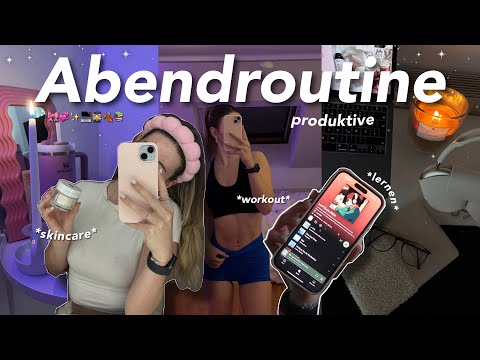 *productive* evening routine 💞🎀👩🏼‍🎓 University, workout & skincare