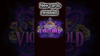 NEW cards revealed SO FAR!! escape from violet hold #shorts #hearthstone