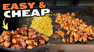CHEAP & EASY BBQ Chicken and Buttered Corn on the Blackstone Griddle