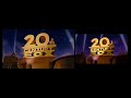 20th Century Fox Color Revision Mid 2000s 2005 Original Vs Remake Logo