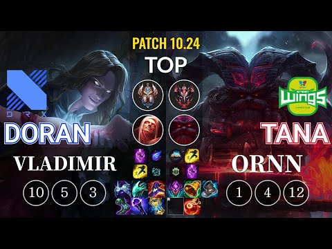 DRX Doran Vladimir vs JAG TaNa Ornn Top - KR Patch 10.24
